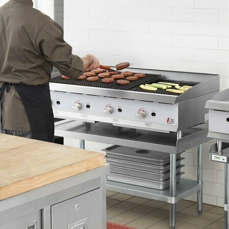 COOKING PERFORMANCE GROUP CR-CPG-48-NL 48in Gas Countertop Radiant Charbroiler - 160000 BTU 351CRCPG48NL